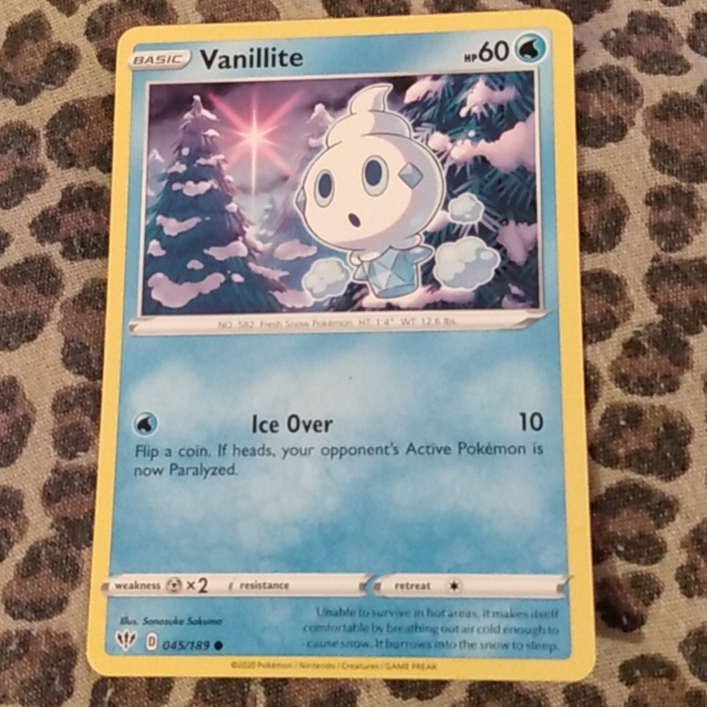 Vanillite Pokemon card